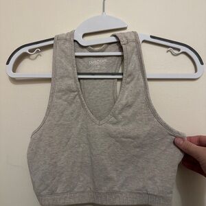 IMBODHI Gray Tan Sports Bra M
